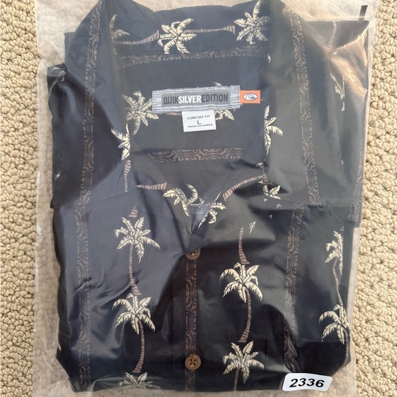 QUIKSILVER Edition Palm Trees Comfort Fit Men L Large - Picture 6 of 6